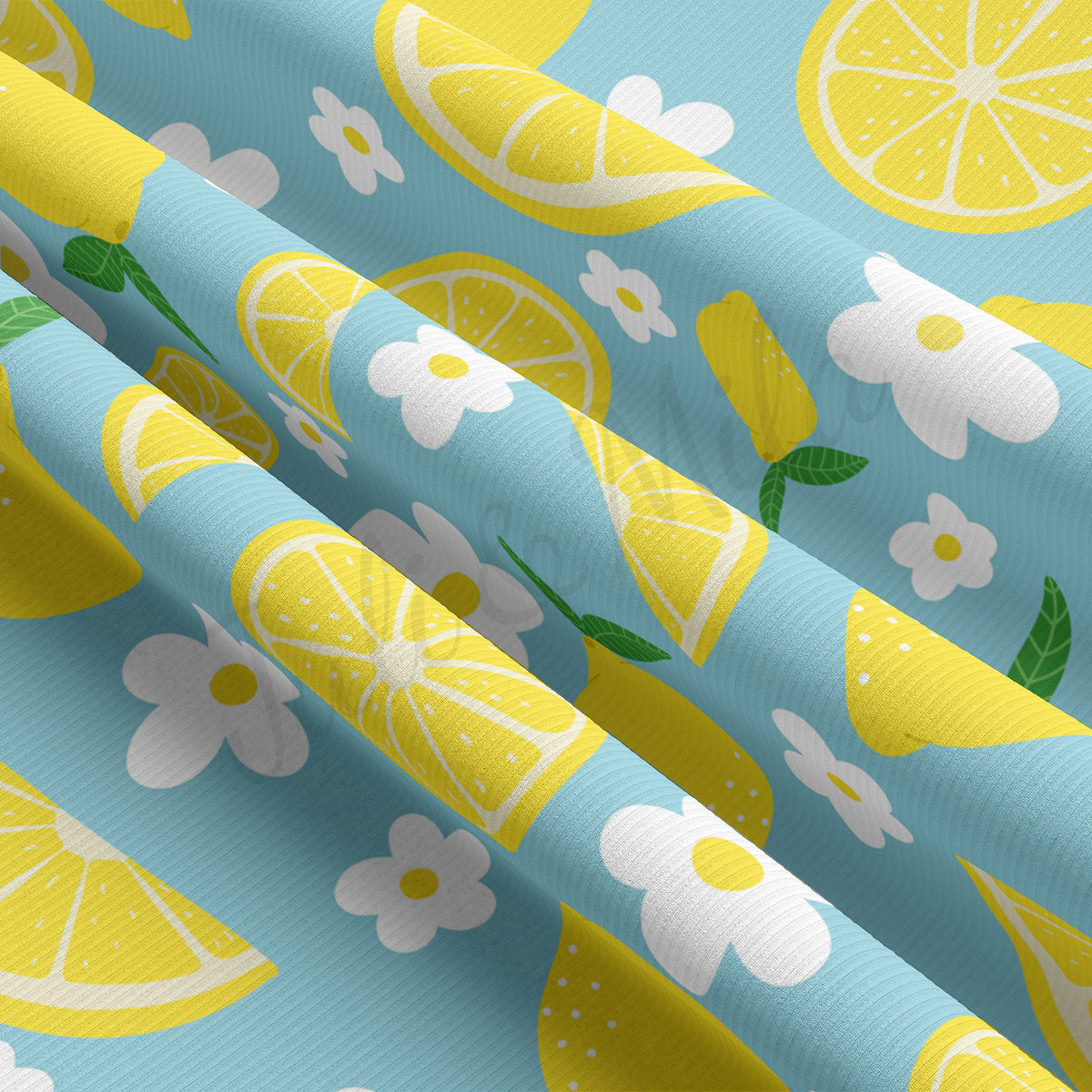 Lemon Rib Knit Fabric RBK1832