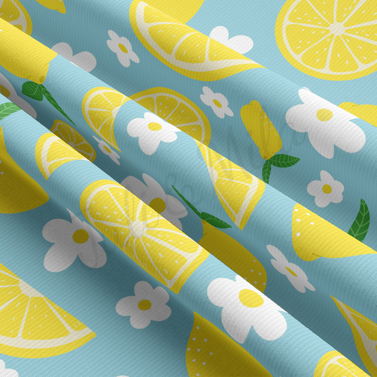 Lemon Rib Knit Fabric RBK1832