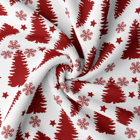 Christmas Rib Knit Fabric RBK1841