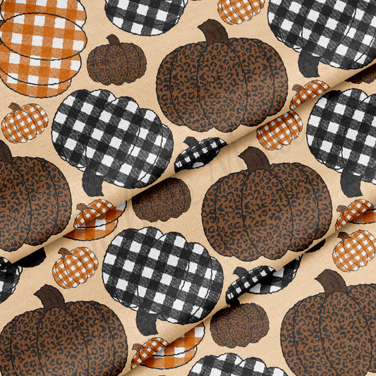 100% Cotton Fabric By the Yard Printed in USA Cotton Sateen -  Cotton pumpkins