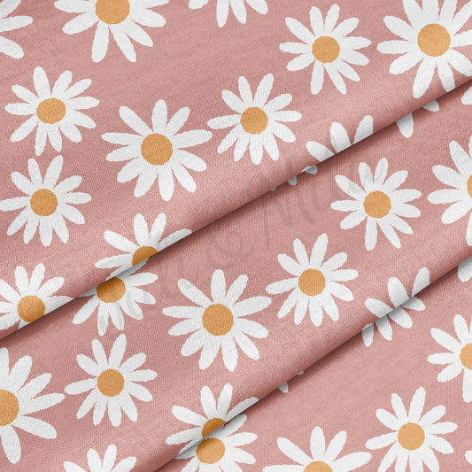 100% Cotton Fabric By the Yard Printed in USA Cotton Sateen -  Cotton  camomile