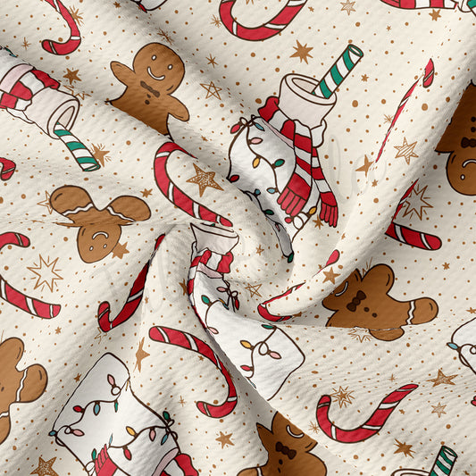 Bullet Textured Fabric  christmas milk AA1881