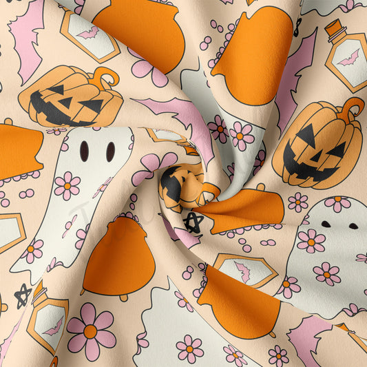 DBP Fabric Double Brushed Polyester Fabric DBP1872 halloween