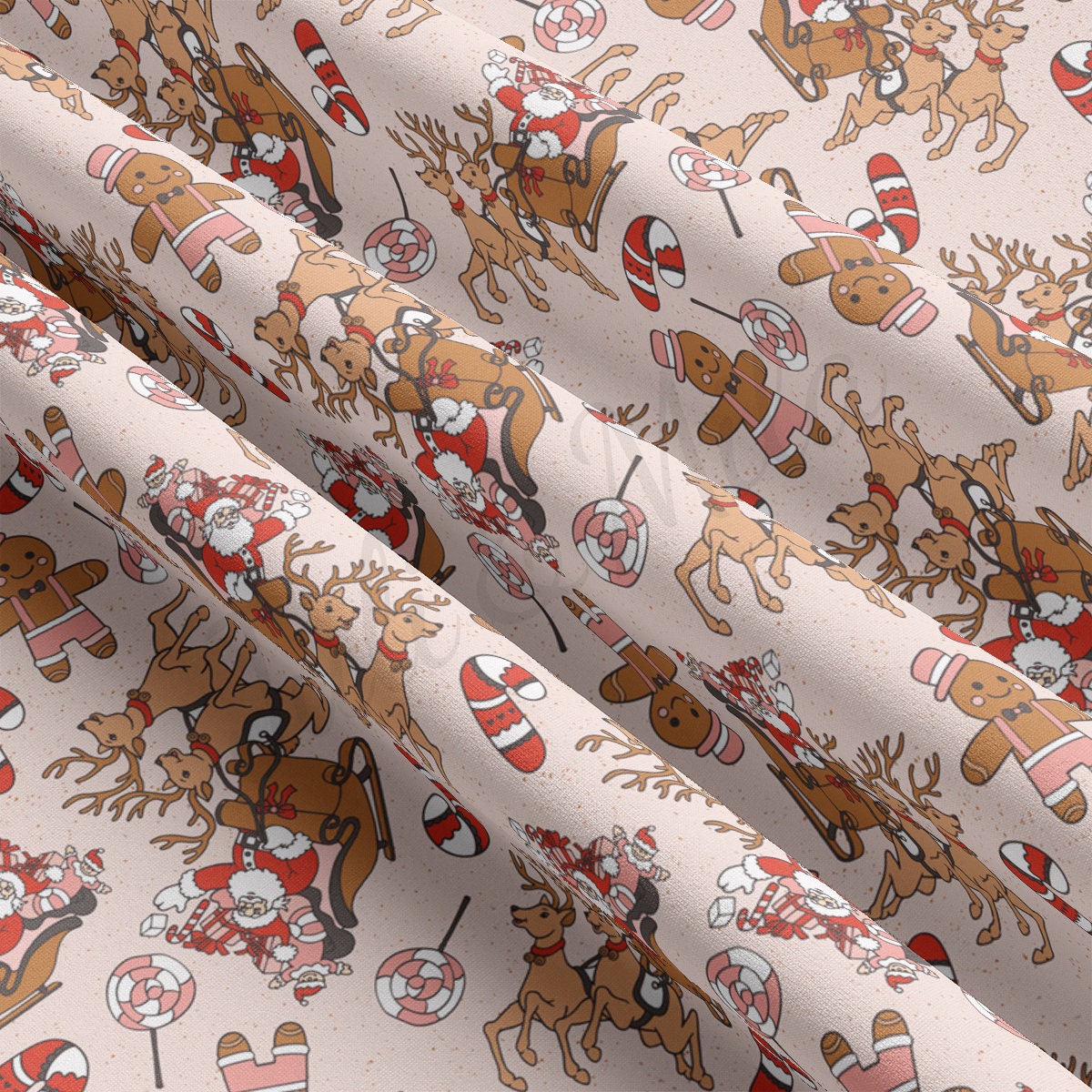 DBP Fabric Double Brushed Polyester Fabric DBP1883 christmas