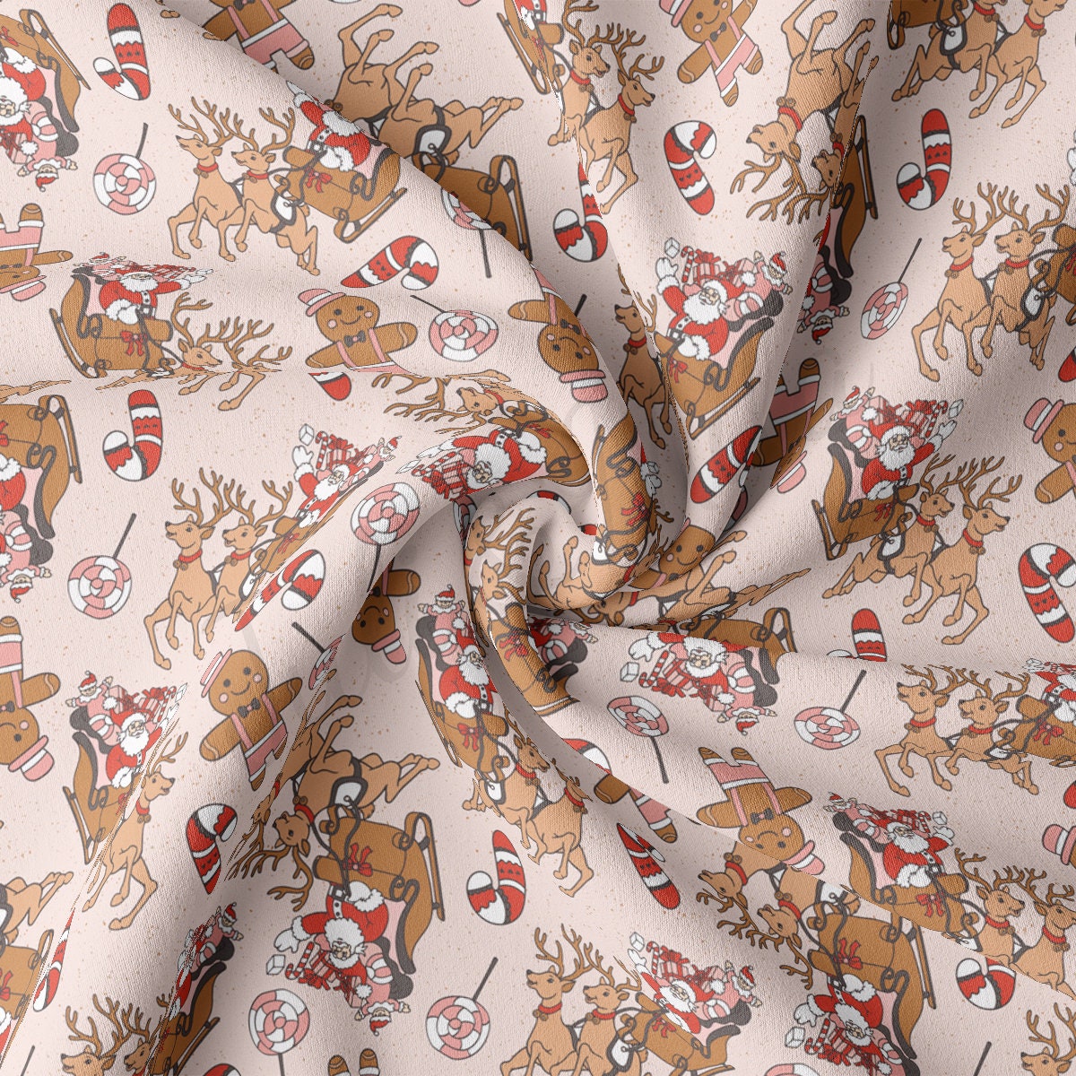 DBP Fabric Double Brushed Polyester Fabric DBP1883 christmas