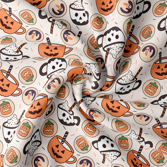 DBP Fabric Double Brushed Polyester Fabric DBP1874 halloween