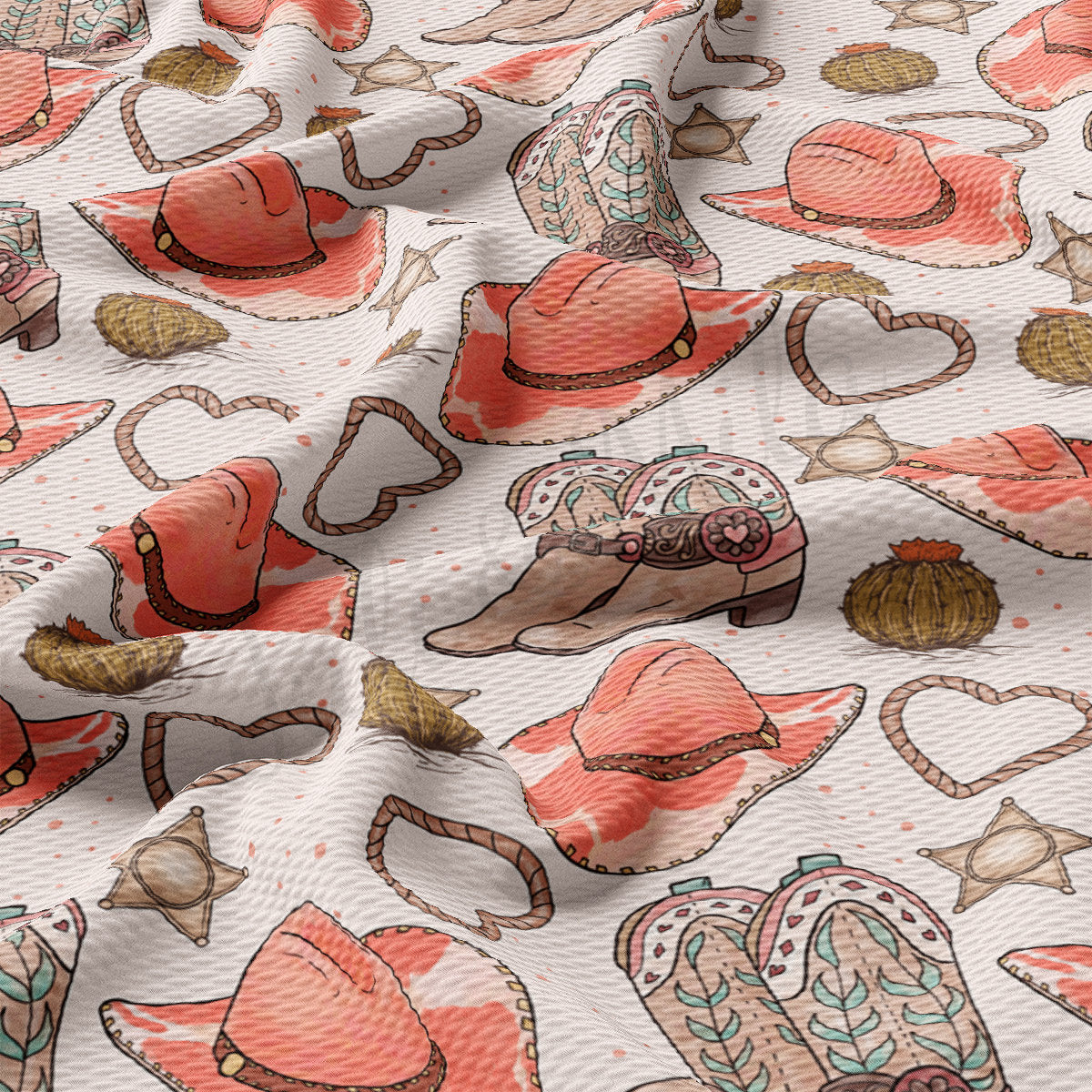 Valentines Day  Bullet Textured Fabric AA1911 cowboy