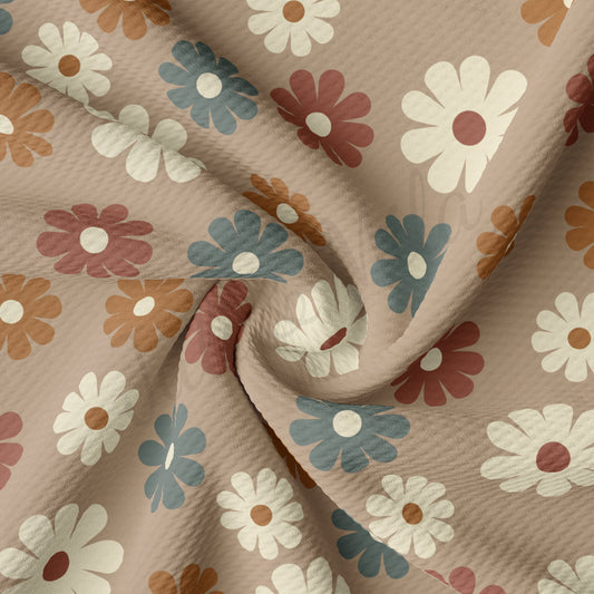 Floral Flowers Bullet Textured Fabric AA1956 flowers