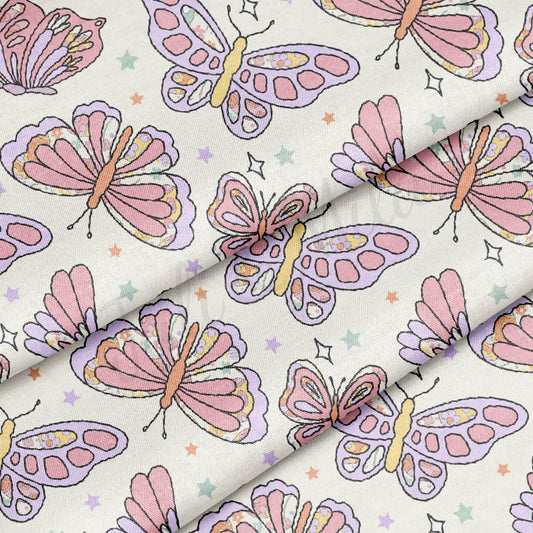 100% Cotton Fabric  butterfly CTN1419