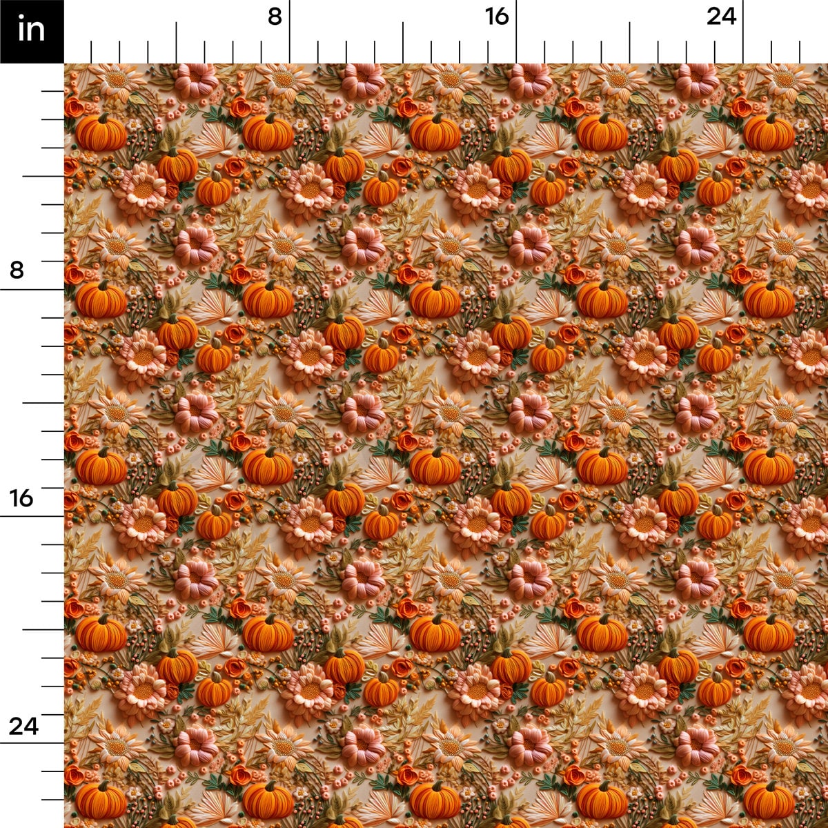 Embroidery Rib Knit Fabric  RBK1932