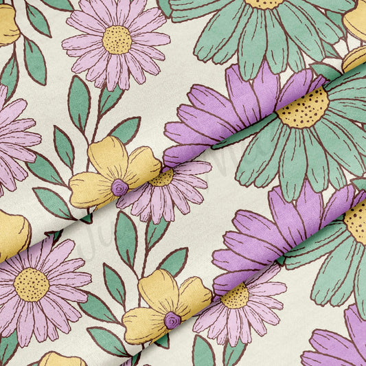 100% Cotton Fabric  Flower CTN1721
