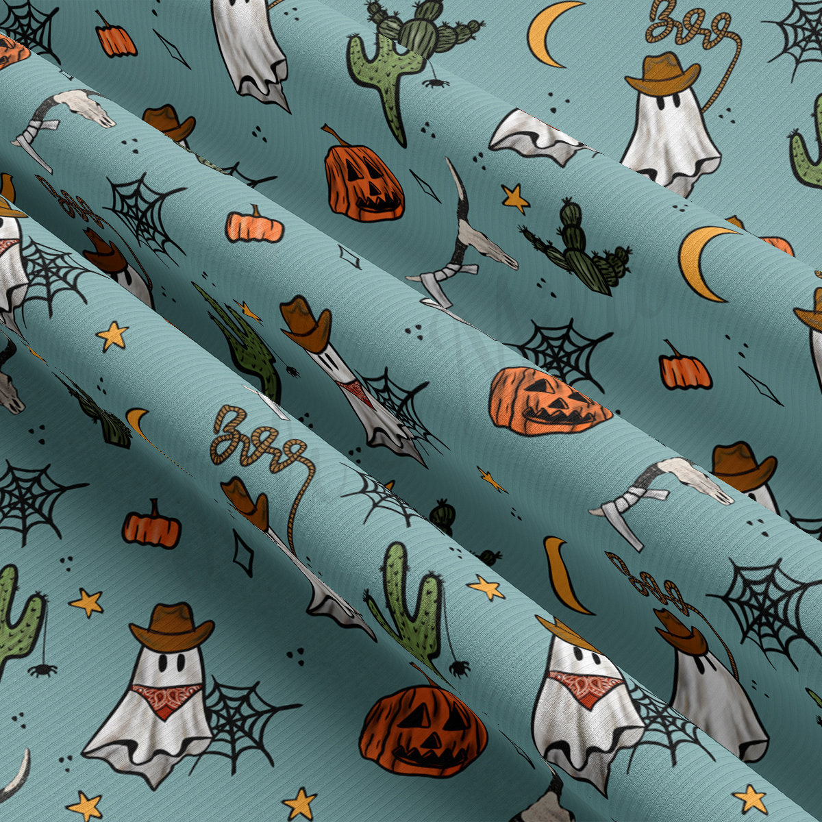 Halloween jersey on sale knit fabric