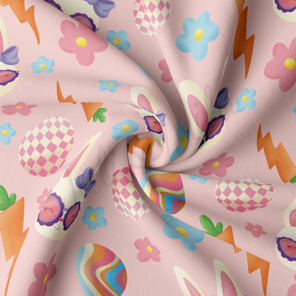 DBP Fabric Double Brushed Polyester Fabric DBP1885 bunny