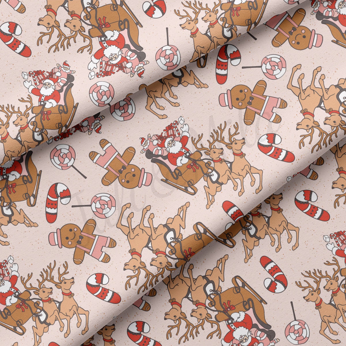 DBP Fabric Double Brushed Polyester Fabric DBP1883 christmas