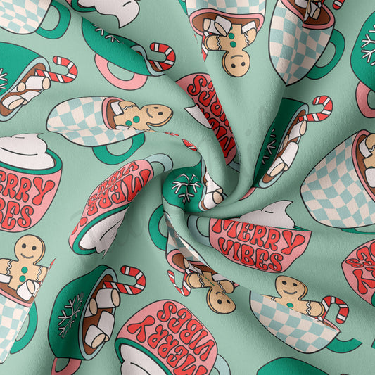 DBP Fabric Double Brushed Polyester Fabric DBP1879 christmas