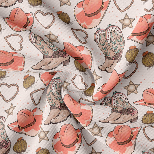 Valentines Day  Bullet Textured Fabric AA1911 cowboy