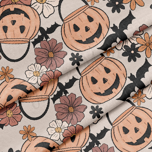 Fall Autumn Halloween 100% Cotton Fabric  Cotton CTN1944