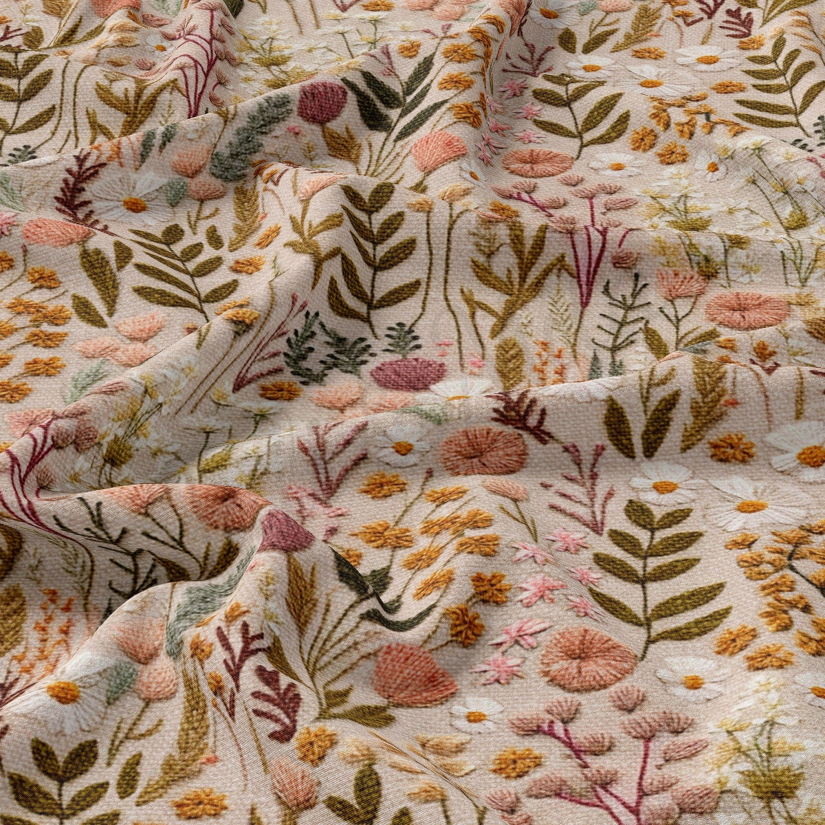 Floral Double Brushed Polyester Fabric DBP1979