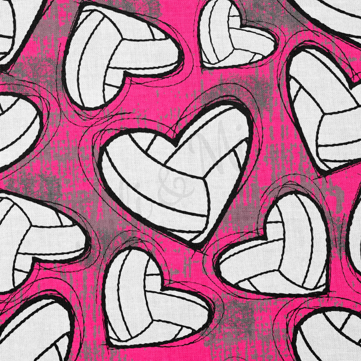 Volleyball 100% Cotton Fabric By the Yard Printed in USA Cotton Sateen -  Cotton Printed СTN1992 Sport