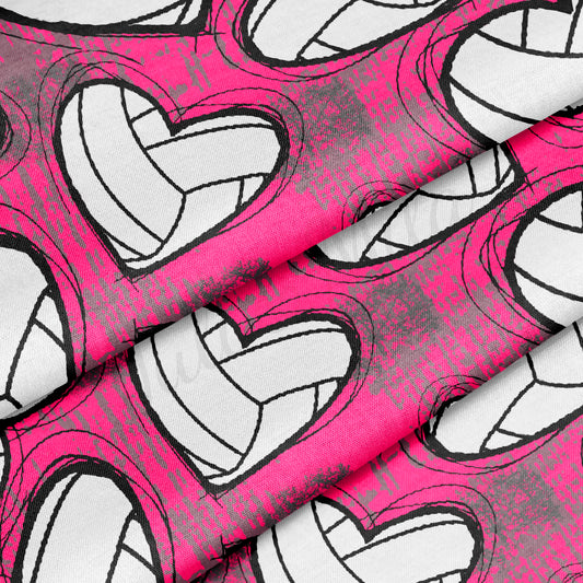 Volleyball 100% Cotton Fabric By the Yard Printed in USA Cotton Sateen -  Cotton Printed СTN1992 Sport