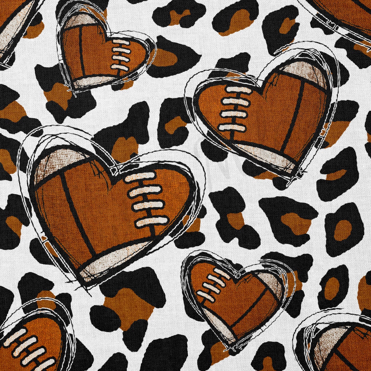 Football 100% Cotton Fabric By the Yard Printed in USA Cotton Sateen -  Cotton Printed СTN1984 Sport