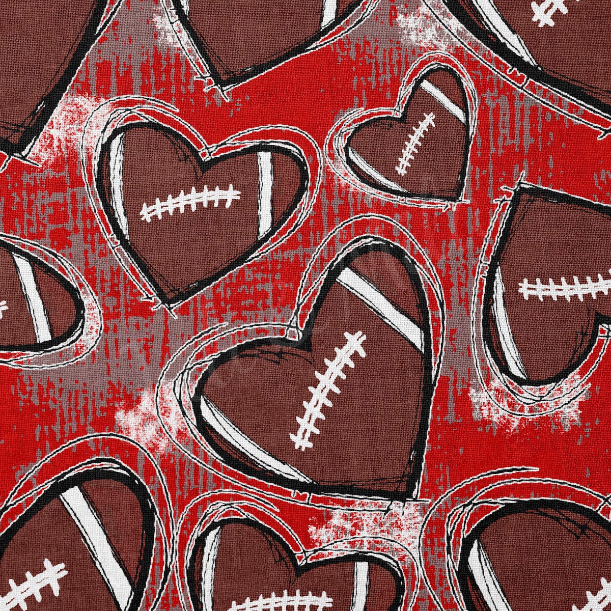Football 100% Cotton Fabric By the Yard Printed in USA Cotton Sateen -  Cotton Printed СTN1989 Sport