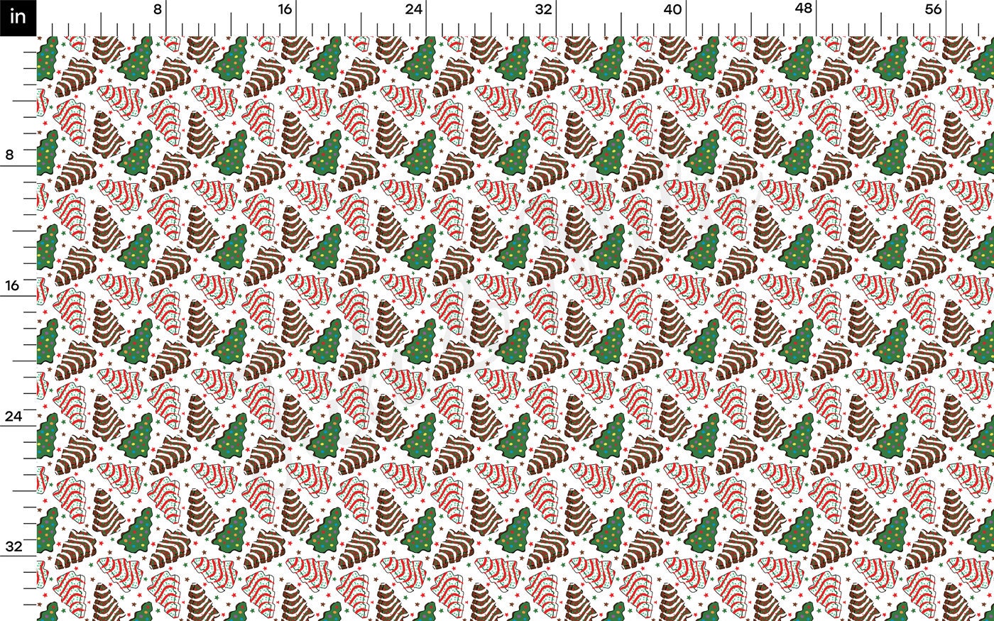 Christmas Cakes DBP Fabric Double Brushed Polyester Fabric bDBP1974