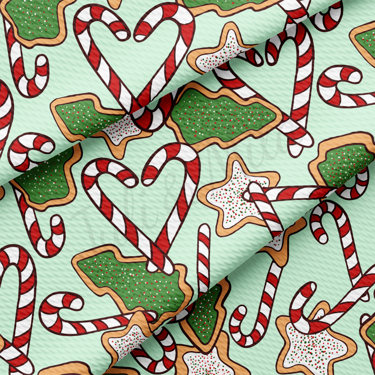 Christmas Liverpool Bullet Textured Fabric by the yard 4Way Stretch Solid Strip Thick Knit Jersey Liverpool Fabric AA2078 Christmas
