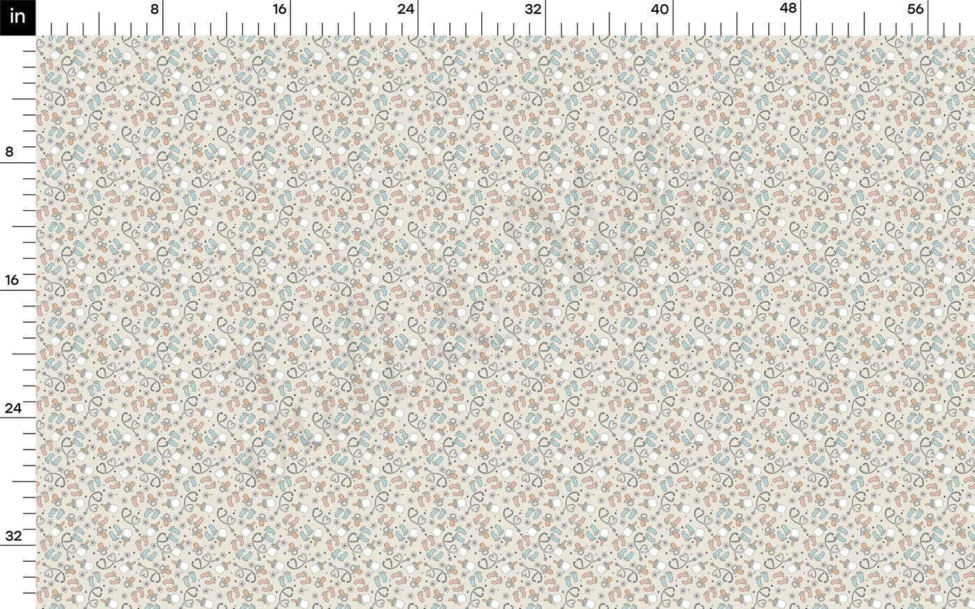 Labor and delivery L&D Hospital Nurse Printed Liverpool Bullet Textured Fabric by the yard  Liverpool Fabric AA2125