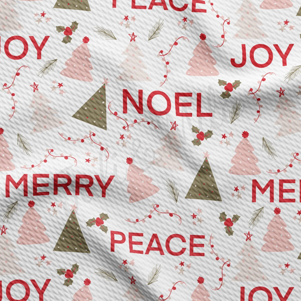 Christmas Liverpool Bullet Textured Fabric by the yard 4Way Stretch Solid Strip Thick Knit Jersey Liverpool Fabric AA2040 Christmas