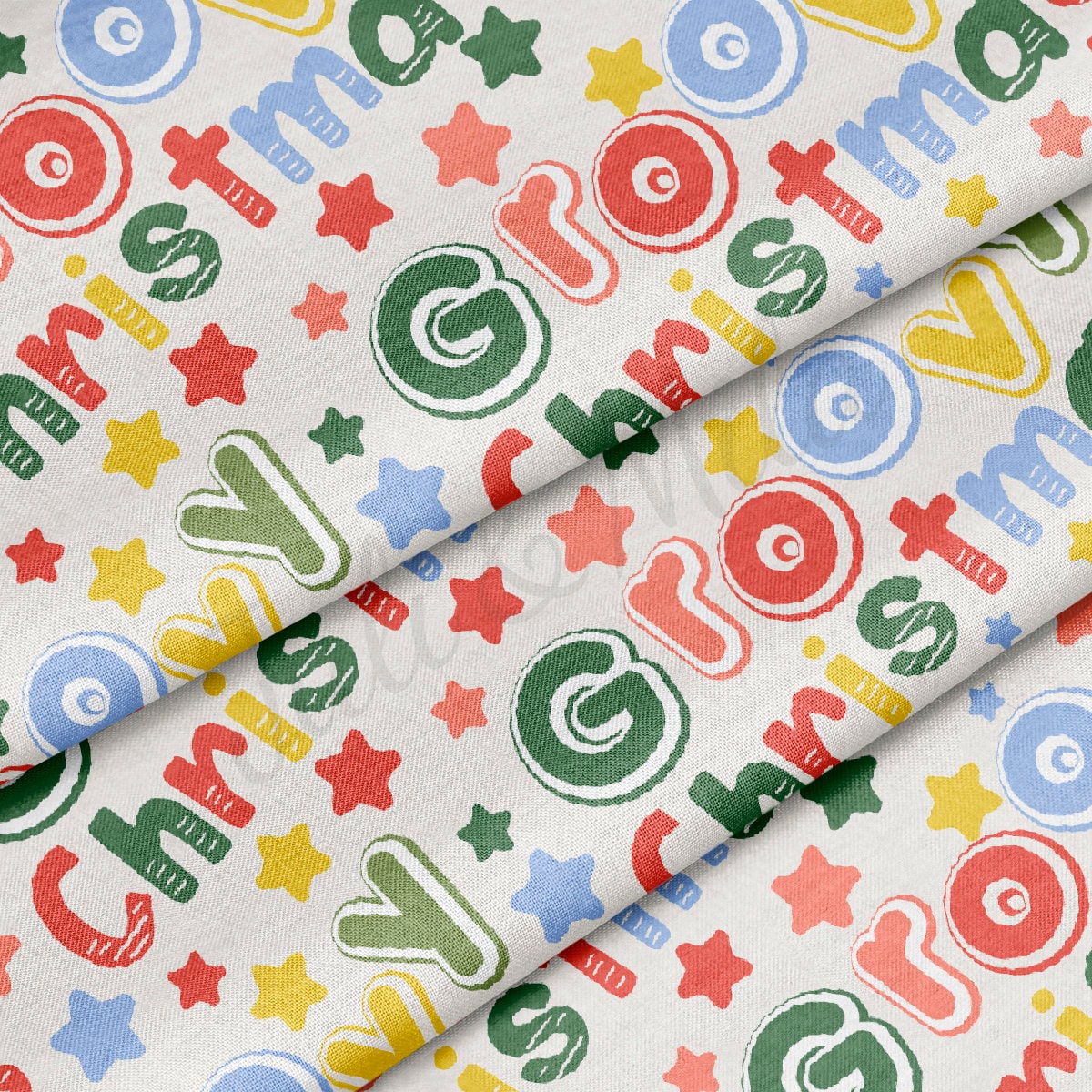 100% Cotton Fabric By the Yard Printed in USA Cotton Sateen -  Cotton CNT2032 Christmas