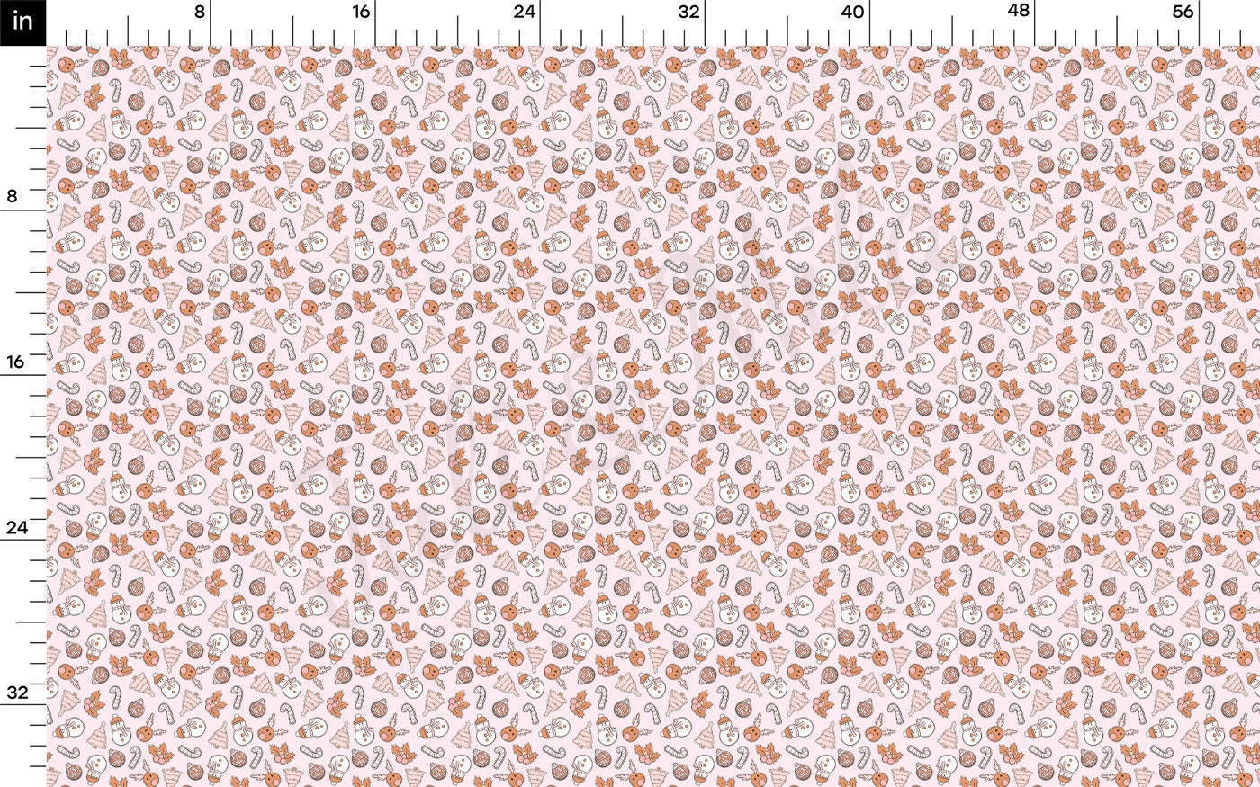 100% Cotton Fabric By the Yard Printed in USA Cotton Sateen -  Cotton CNT2053 Christmas