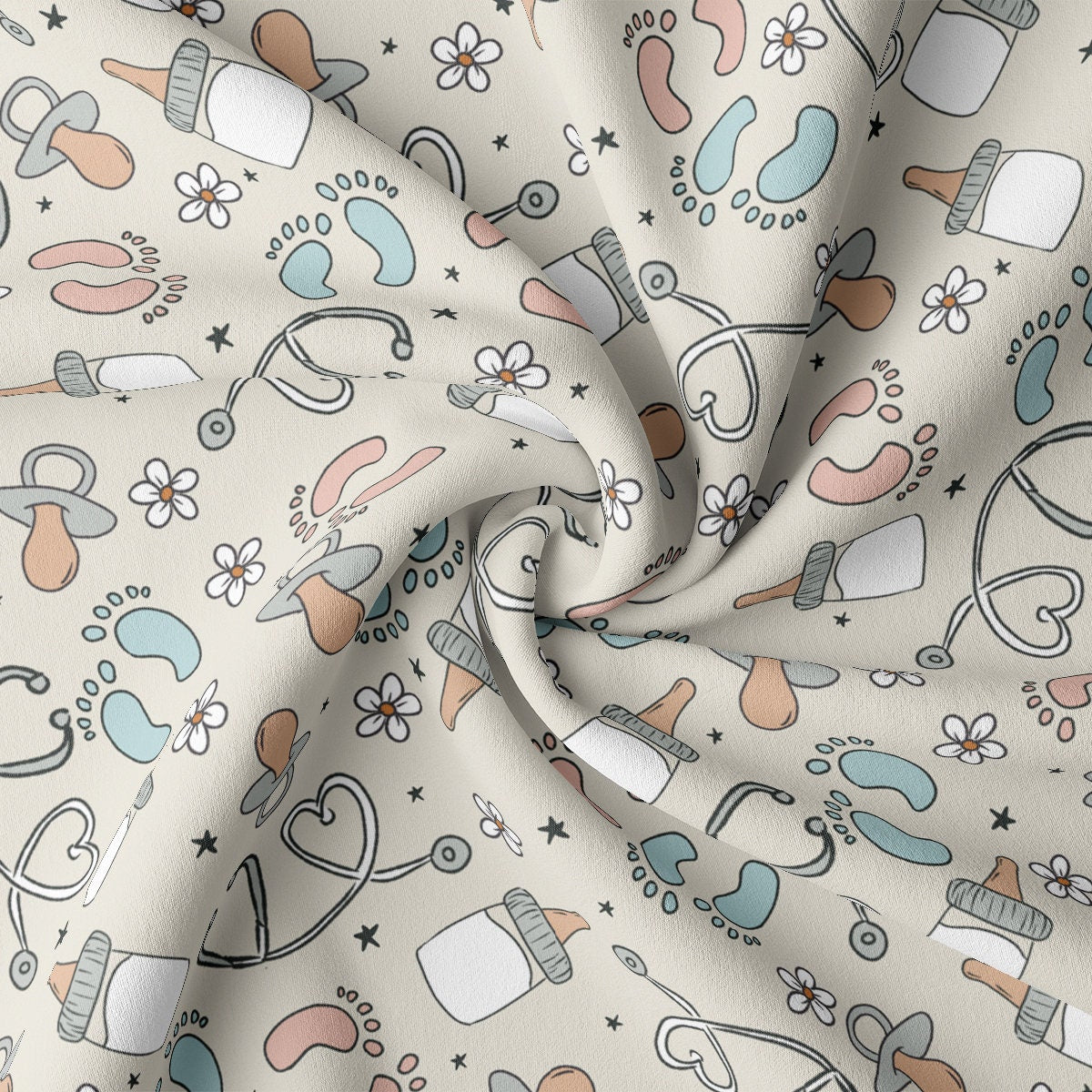 DBP Fabric Double Brushed Polyester DBP2125 Labor and Delivery L&D