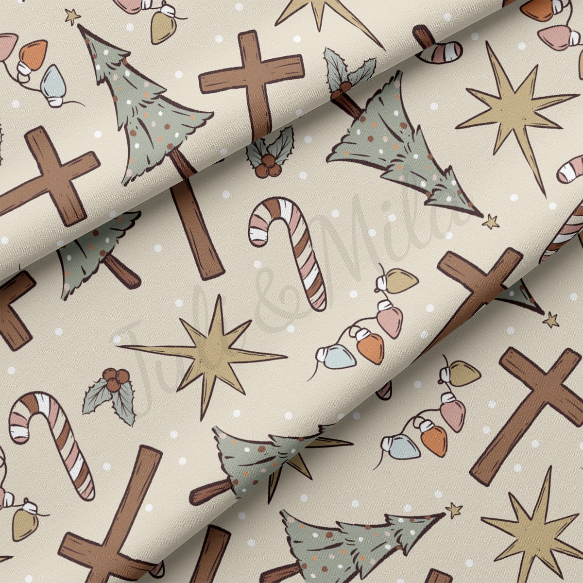 DBP Fabric Double Brushed Polyester Fabric by the Yard DBP Jersey Stretchy Soft Polyester Stretch Fabric DBP2131 Christmas