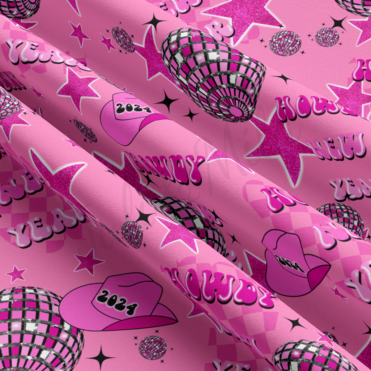 DBP Fabric Double Brushed Polyester Fabric by the Yard DBP Jersey Stretchy Soft Polyester Stretch Fabric DBP2138 New Year&#39;s Day
