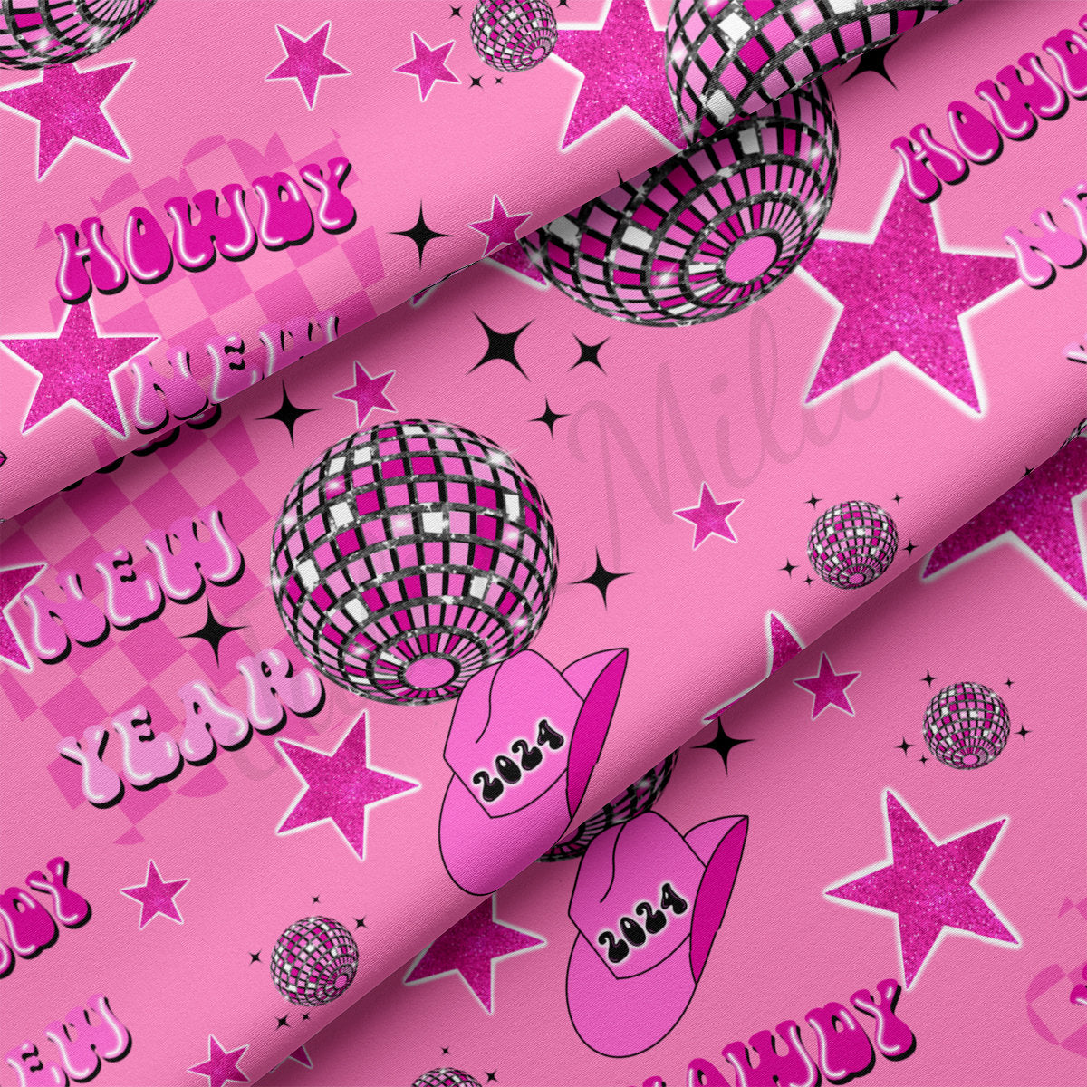 DBP Fabric Double Brushed Polyester Fabric by the Yard DBP Jersey Stretchy Soft Polyester Stretch Fabric DBP2138 New Year&#39;s Day
