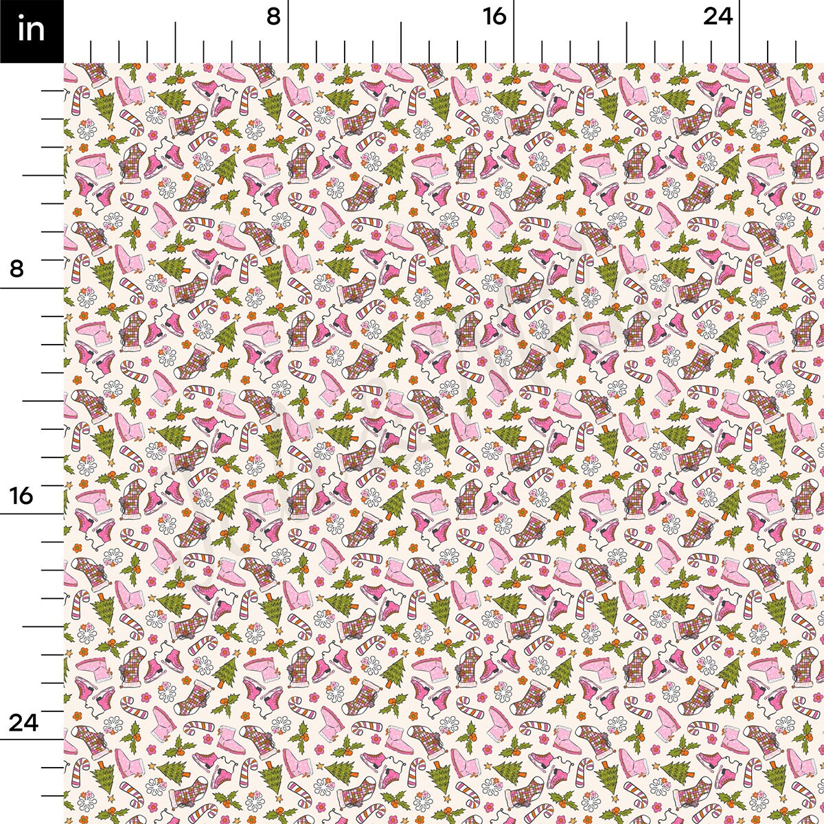 Christmas Rib Knit Fabric by the Yard Ribbed Jersey Stretchy Soft Polyester Stretch Fabric 1 Yard  RBK2021