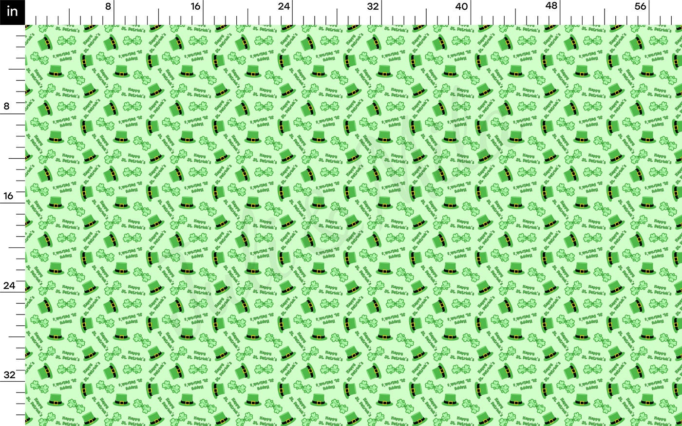 St. Patrick&#39;s Rib Knit Fabric by the Yard Ribbed Jersey Stretchy Soft Polyester Stretch Fabric 1 Yard  RBK2068