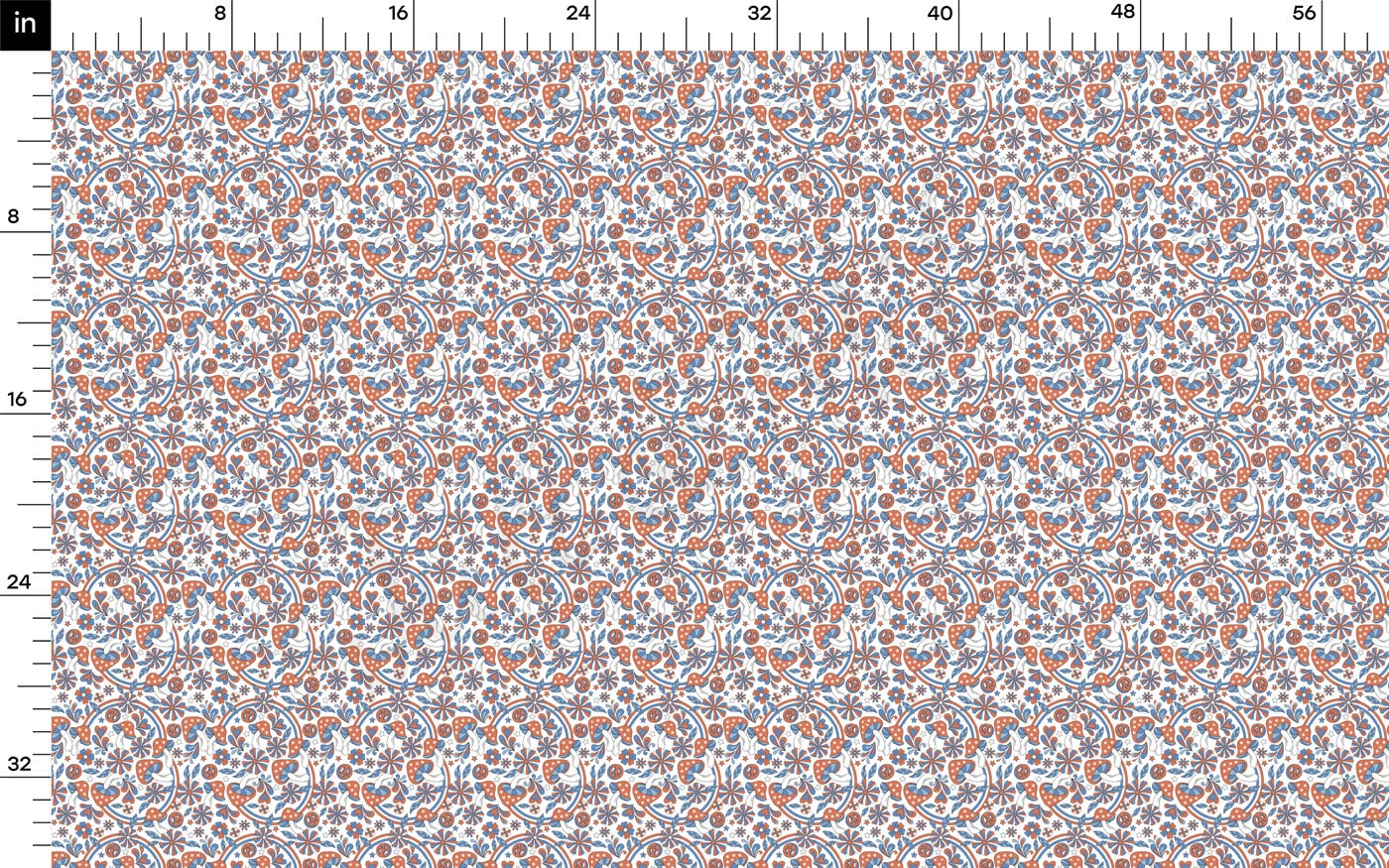 4th of July Patriotic Bullet Fabric AA2190