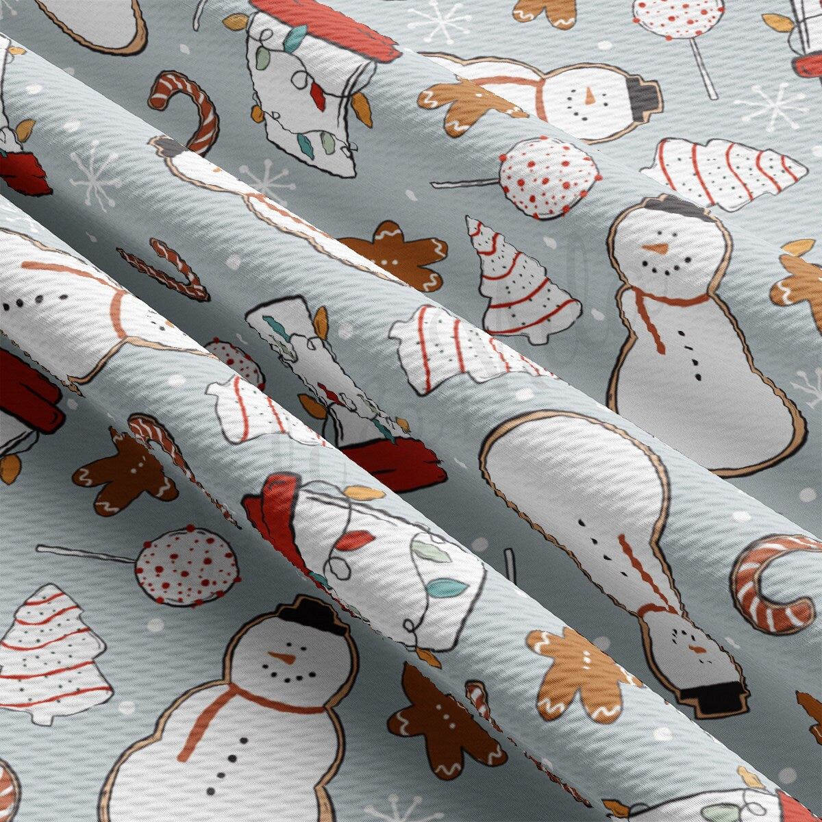Christmas Printed Liverpool Bullet Textured Fabric by the yard 4Way Stretch Solid Strip Thick Knit Liverpool Fabric AA2090