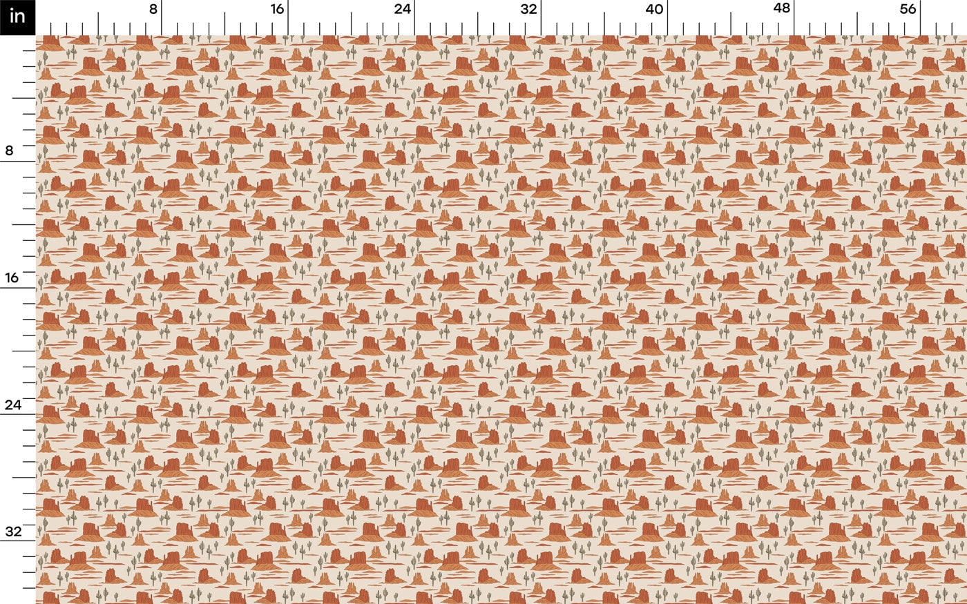100% Cotton Fabric  CTN2185 Boho Western