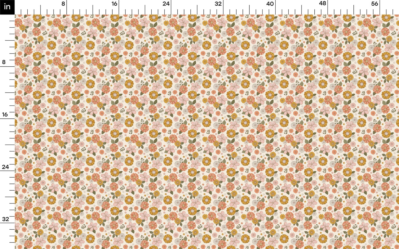 100% Cotton Fabric CTN2194 Floral