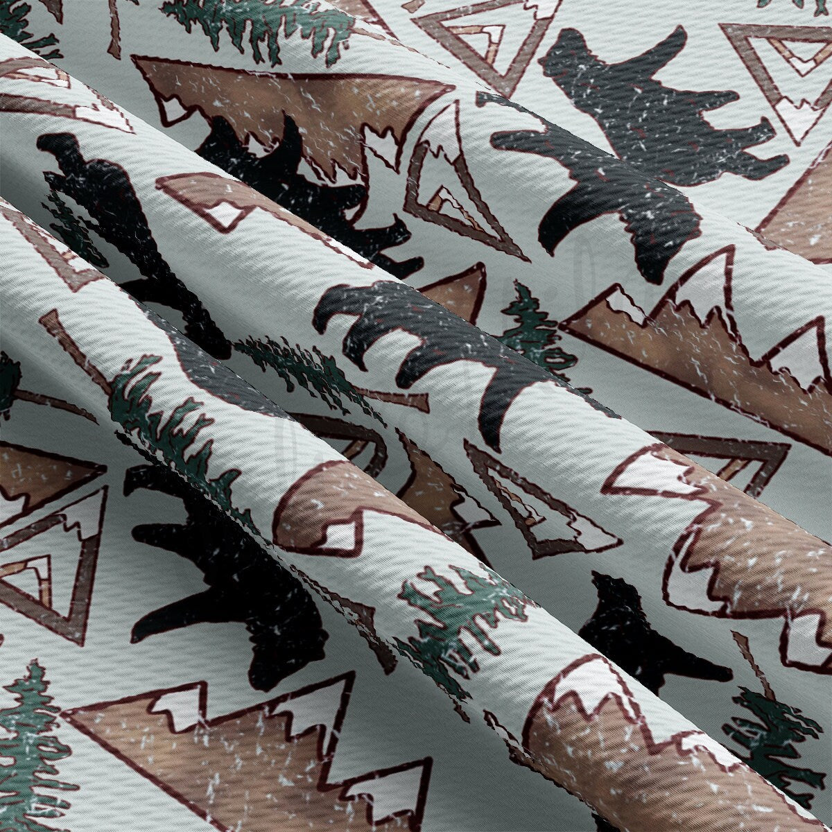 Christmas Printed Liverpool Bullet Textured Fabric by the yard 4Way Stretch Solid Strip Thick Knit Liverpool Fabric AA2129