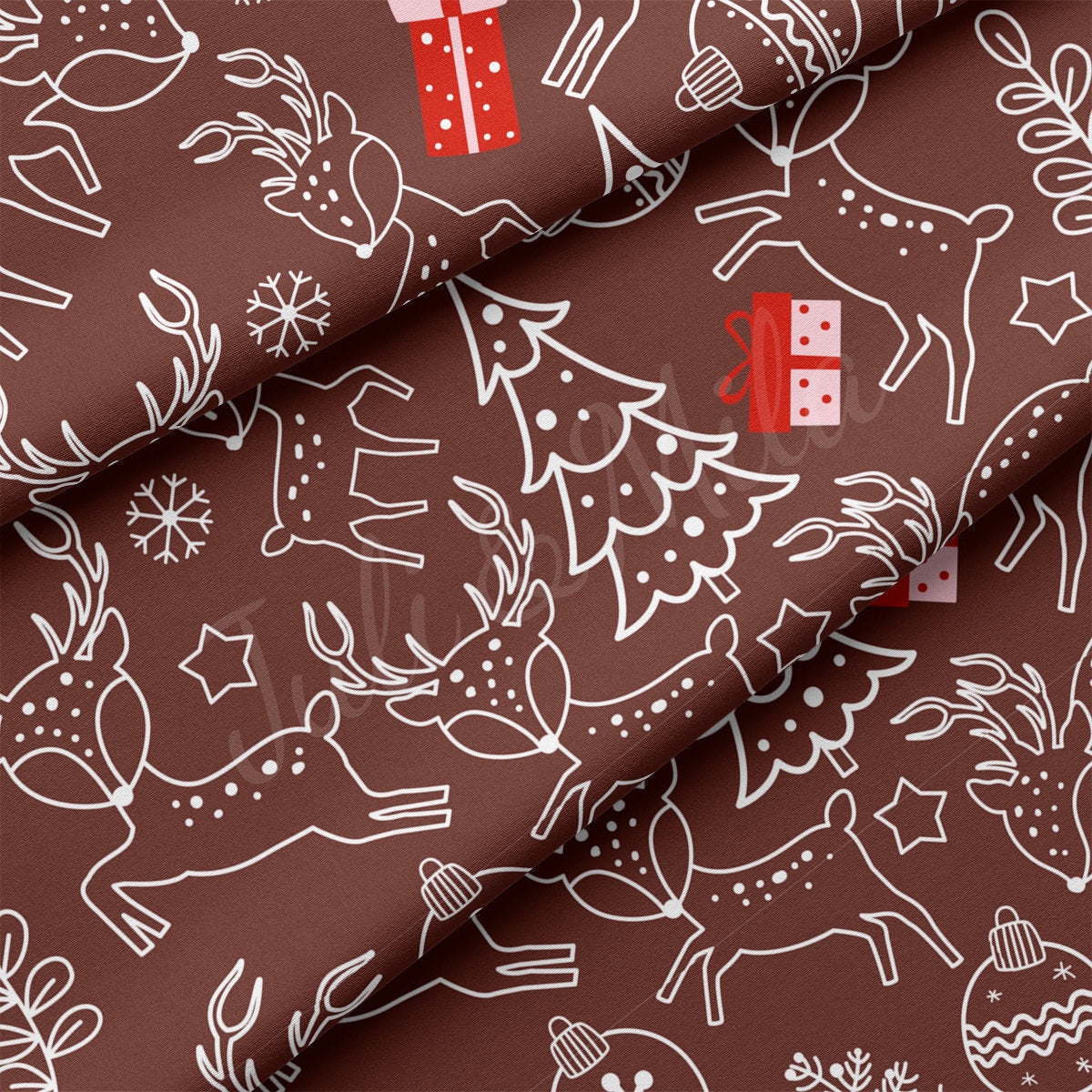 Christmas DBP Fabric Double Brushed Polyester Fabric by the Yard DBP Jersey Stretchy Soft Polyester Stretch Fabric DBP2164