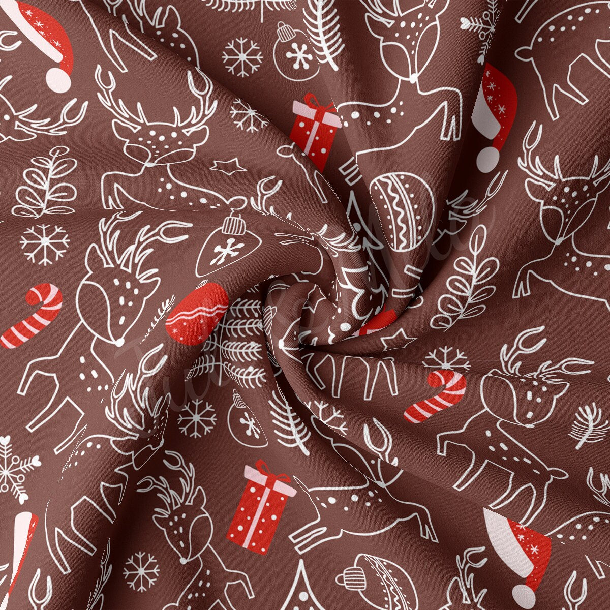 Christmas DBP Fabric Double Brushed Polyester Fabric by the Yard DBP Jersey Stretchy Soft Polyester Stretch Fabric DBP2164