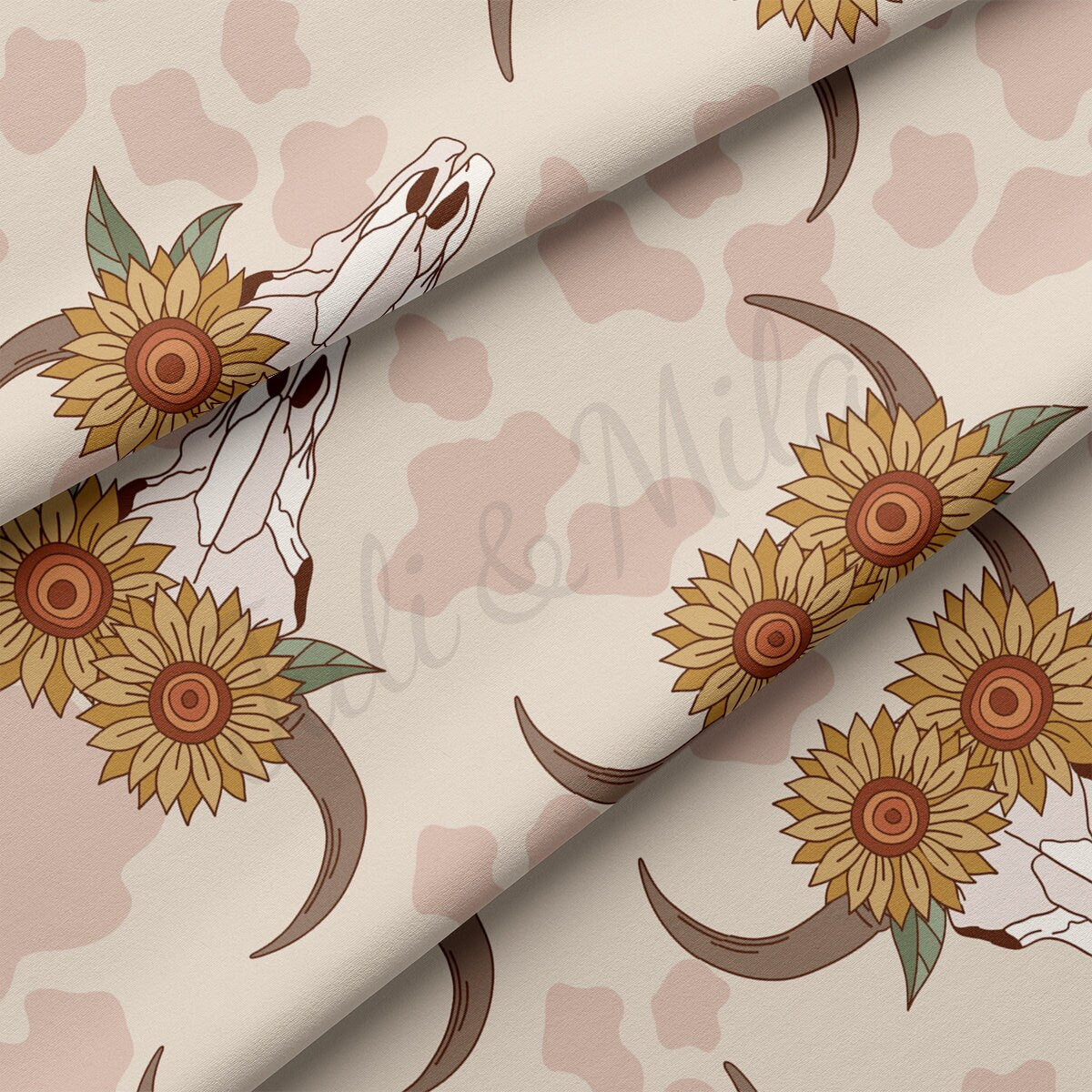 Boho Western DBP Fabric Double Brushed Polyester Fabric by the Yard DBP Jersey Stretchy Soft Polyester Stretch Fabric DBP2170