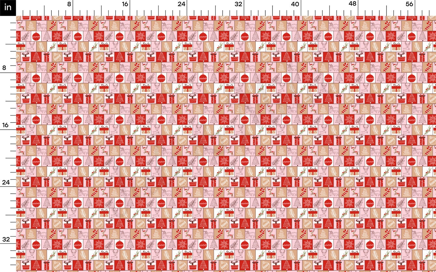 Christmas Rib Knit Fabric by the Yard Ribbed Jersey Stretchy Soft Polyester Stretch Fabric 1 Yard  RBK2168