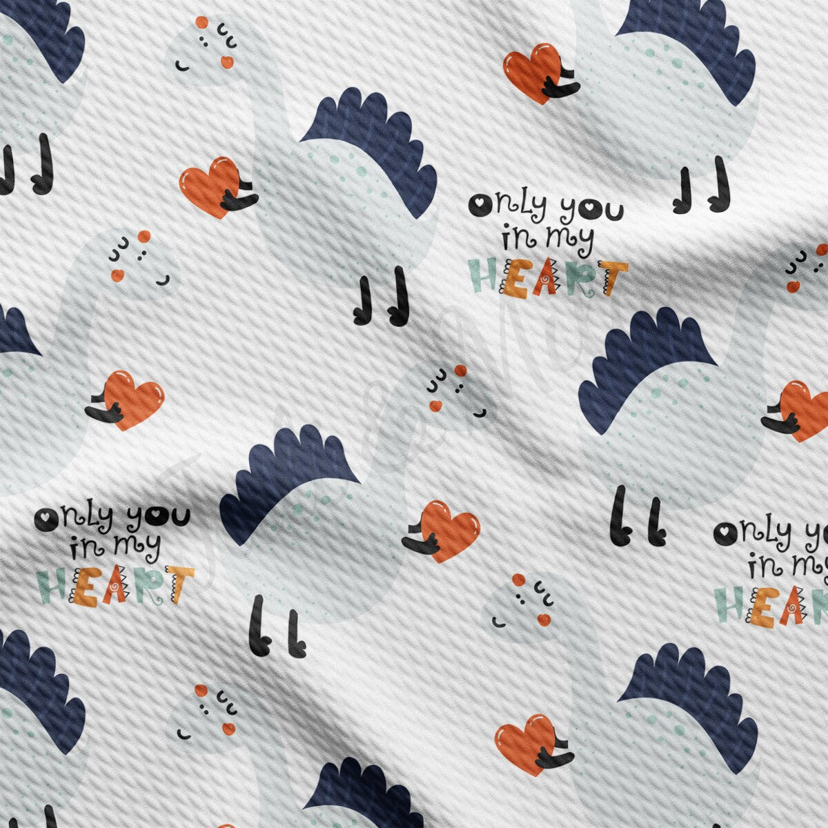 Only in My Heart Dino Bullet Fabric AA2231
