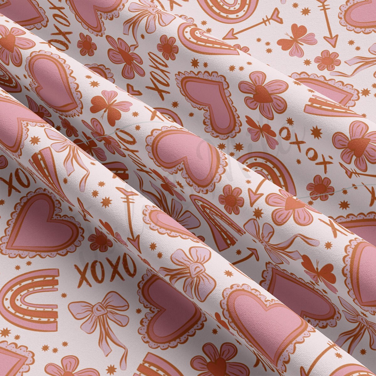 DBP Fabric Double Brushed Polyester DBP2218 Valentine's Day