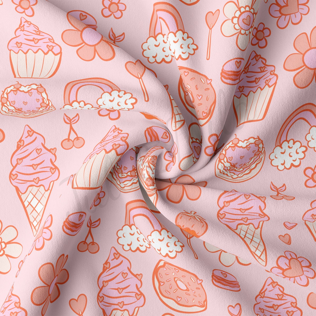 DBP Fabric Double Brushed Polyester DBP2226 Valentine's Day